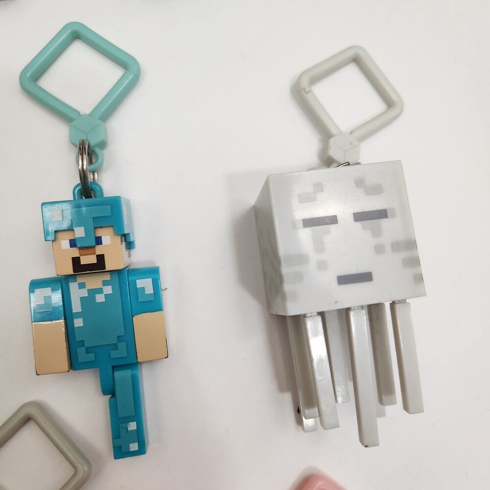Minecraft Original Bag Charm Backpack Hanger Ghast Zombie Pigman Cow Sheep Pig - Picture 6 of 10